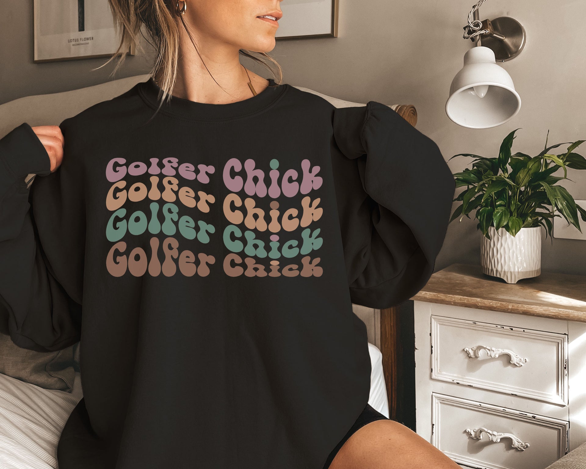 Golfer Chick Sweatshirt