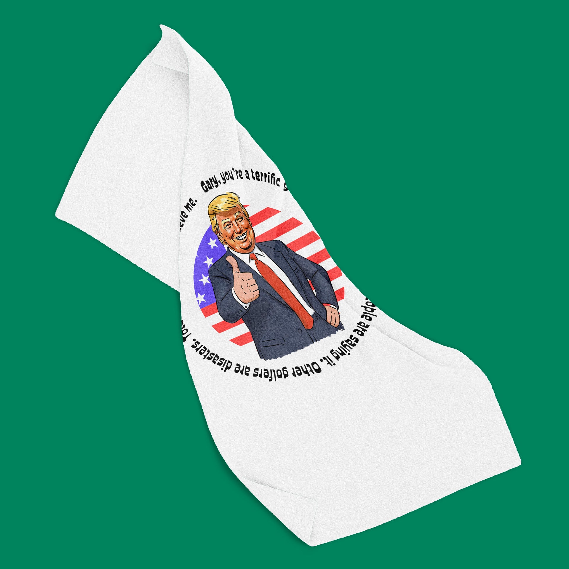 Trump Golfer Towel, Trump Gift For Golfer, Gift For Men, Women Golf Gift, Golfer Coffee Towel, Cup Father Day Gift, Personalized Golfing