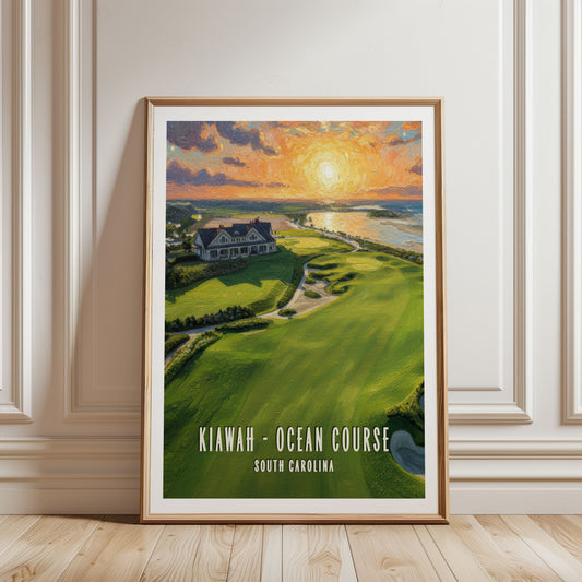 Kiawah Ocean Course golf print