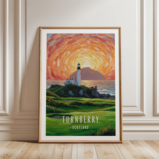 Turnberry golf print