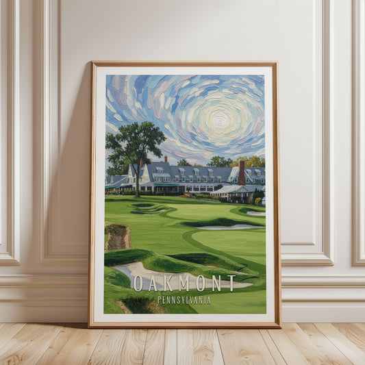 Oakmont Country Club Golf Print | Golf Wall Art