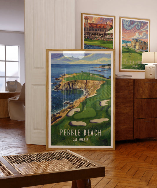 Pebble Beach golf print