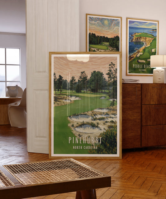 Pinehurst No. 2 golf print