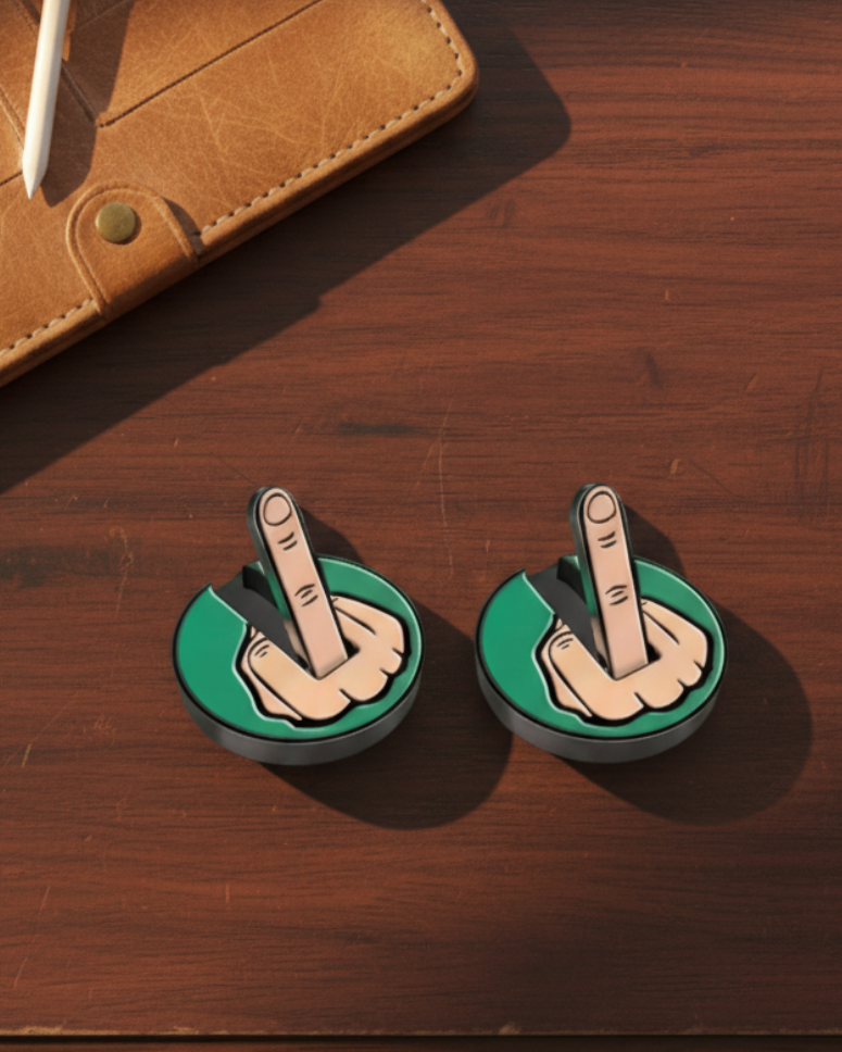 Funny Middle Finger Golf Ball Marker